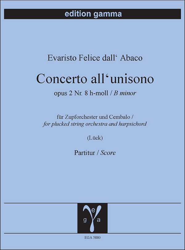 Concerto all'unisono h-moll op. 2 Nr. 8 