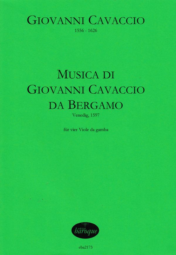 Musica di Giovanni Cavaccio da Bergamo (Venedig 1597)