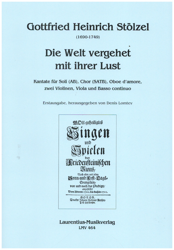 Die Welt vergehet mit ihrer Lust (Kantate)