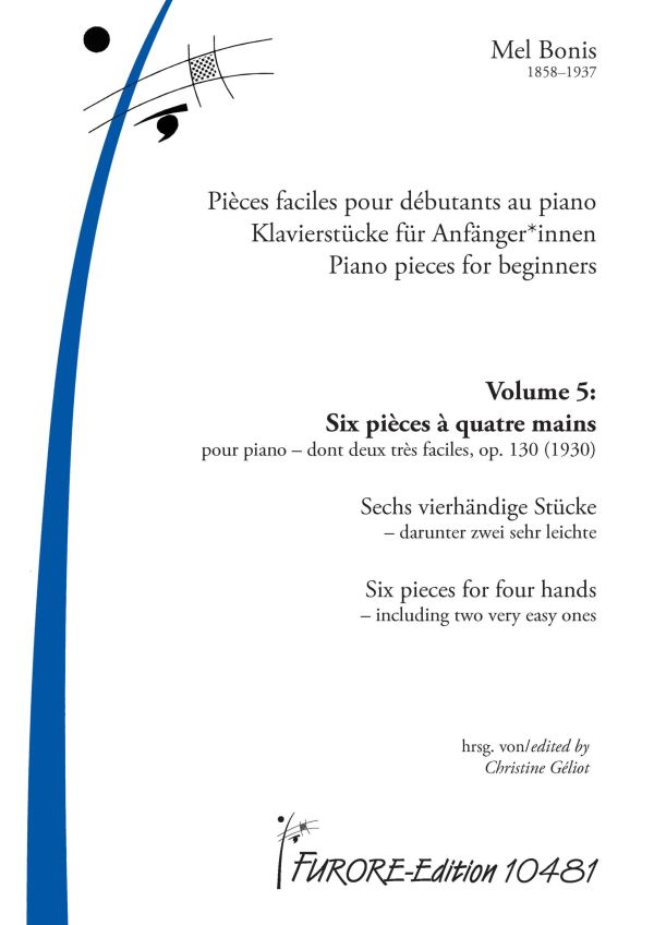 Klavierstücke Band 5  - 6 Pièces à 4 mains op.130 (1930)