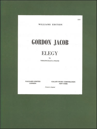Elegy for Cello and Piano