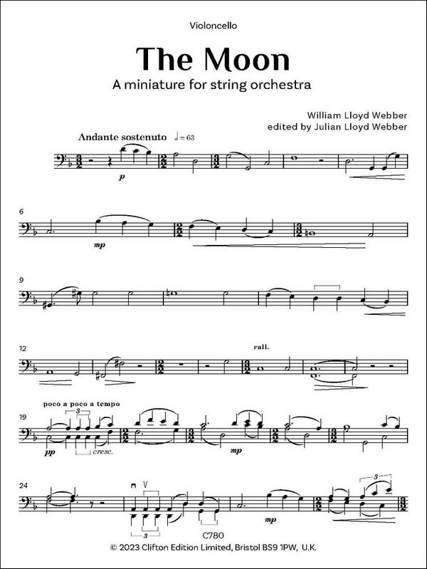 The Moon (Cello part)