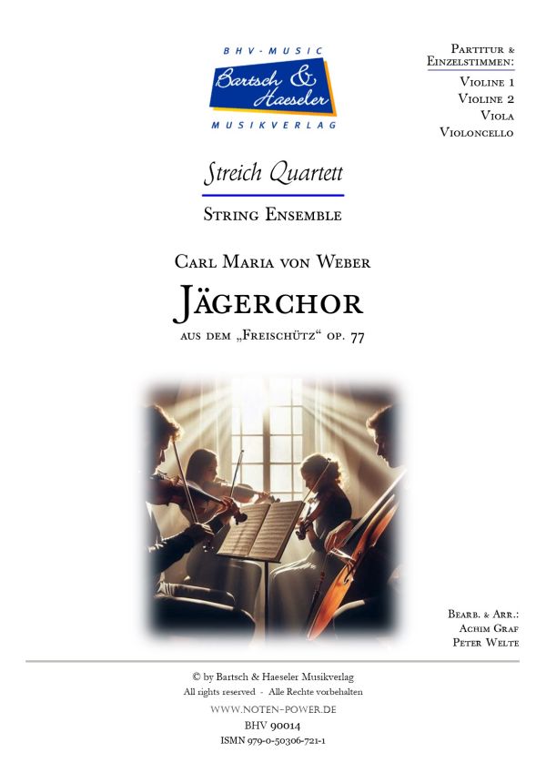 Jägerchor aus "Freitschütz" op.77