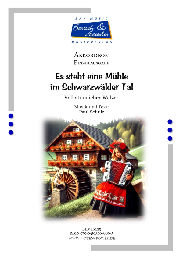 Es steht eine Mühle im Schwarzwälder Tal