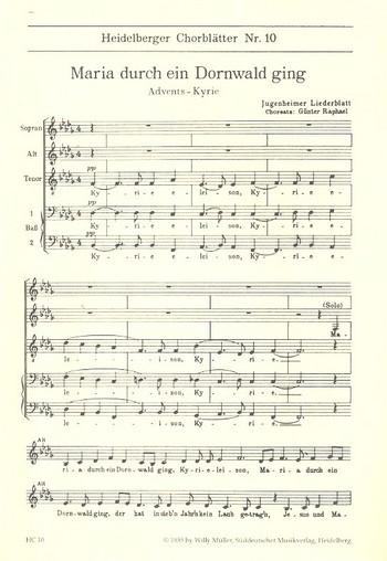 Maria durch ein Dornwald ging