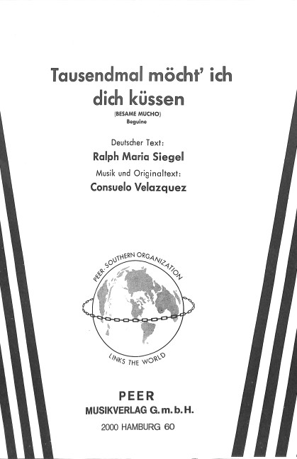 Besame Mucho (Tausendmal möcht' ich dich küssen)