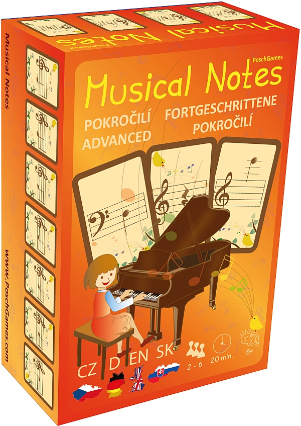 Musical Notes -Musikkarten - OHNE Notennamen