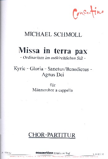 Missa in terra pax