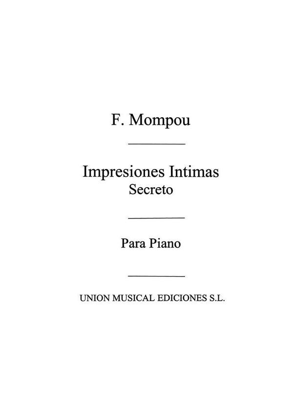 Secreto para piano, de