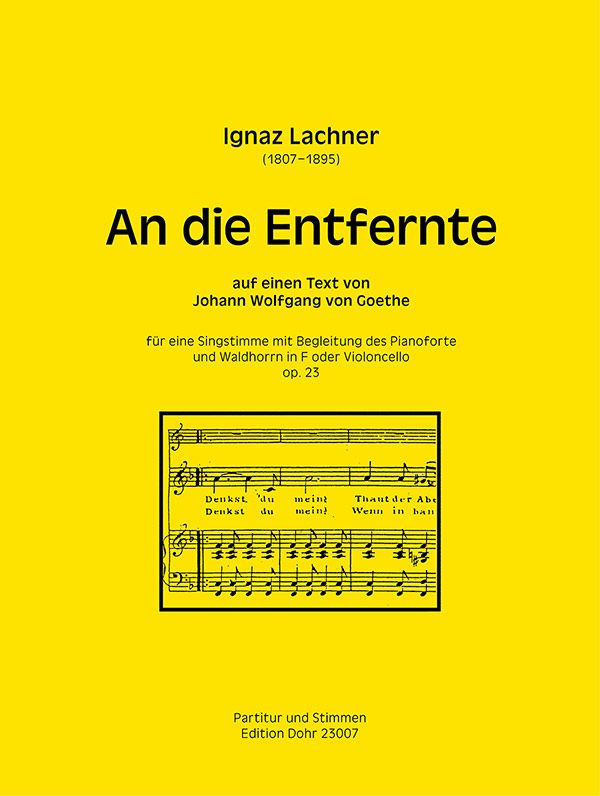 An die Entfernte op.23 für Bariton,