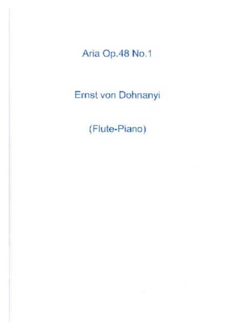 Aria op.48 no.1