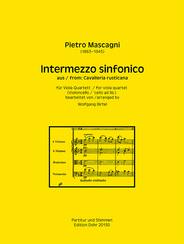 Intermezzo sinfonico aus: Cavalleria rusticana