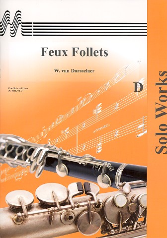 Feux Follets for flute (violin,
