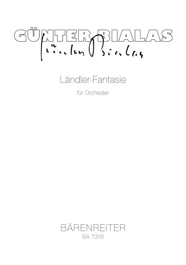 LAENDLER FANTASIE FUER ORCHESTER