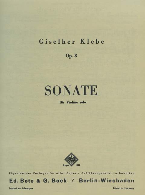 Sonate Nr.1 op.8
