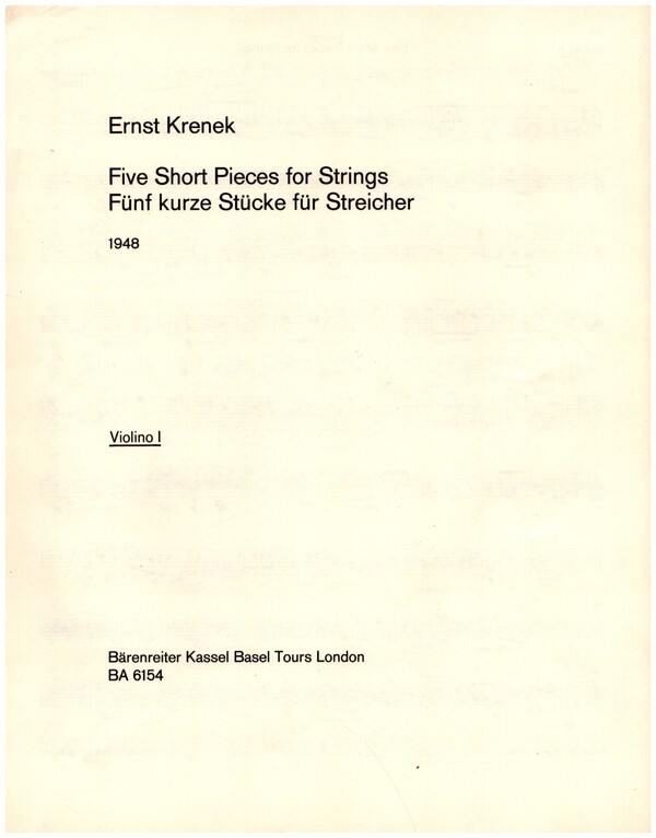 Five Short Pieces op.116