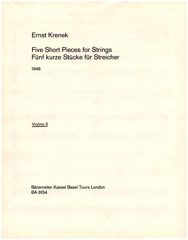 Five Short Pieces op.116