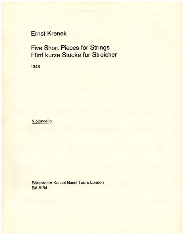 Five Short Pieces op.116
