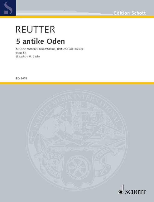 5 antike Oden op. 57