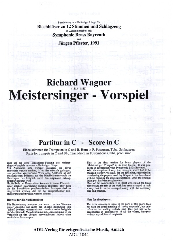 Meistersinger - Vorspiel