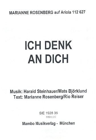Ich denk an dich: Einzelausgabe