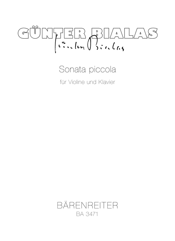 Sonata piccola für Violine