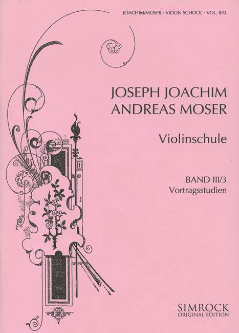 Violinschule Band 3 Teil 3 - Vortragsstudien