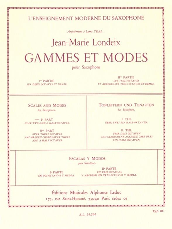 Gammes et modes vol.1 pour