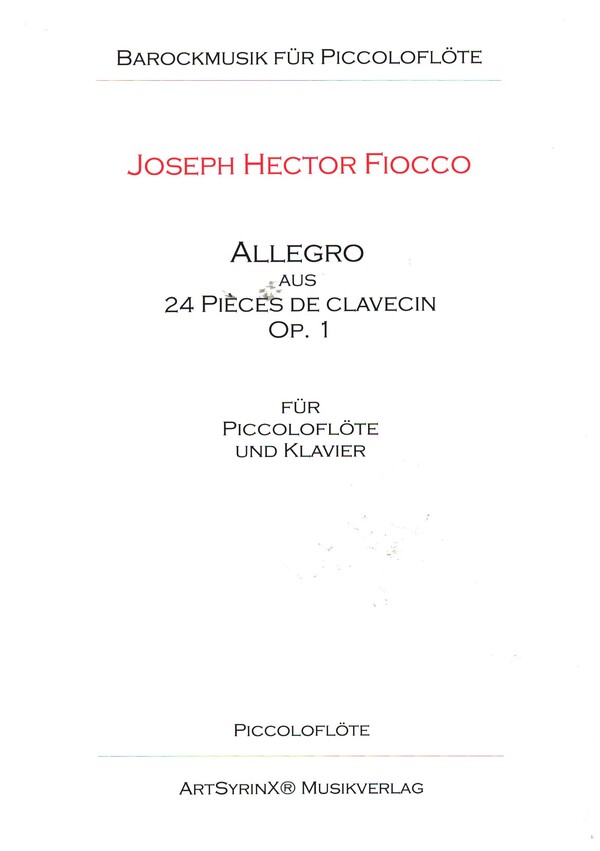 Allegro aus 24 Pièces de Clavecin op.1