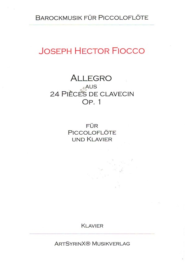 Allegro aus 24 Pièces de Clavecin op.1