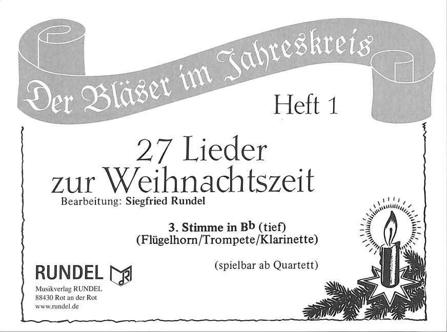 27 Lieder zur Weihnachtszeit Band 1