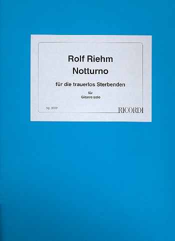 Notturno an die trauerlos Sterbenden