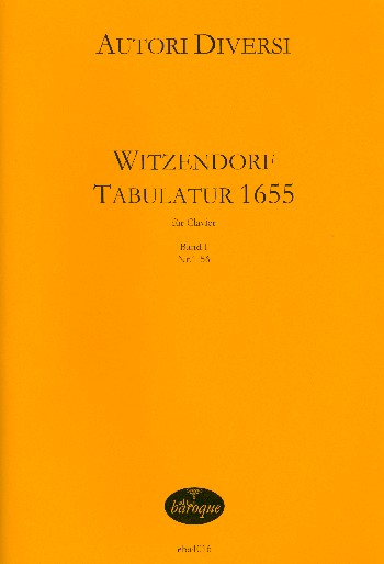 Witzendorf Tabulatur (1655) in 2 Bänden