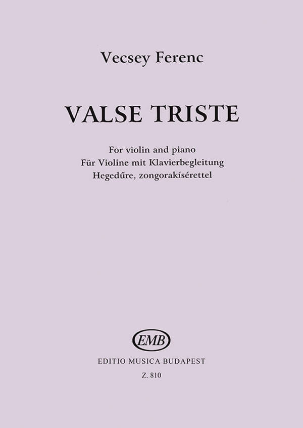 Valse triste für Violine