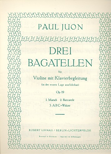 3 Bagatellen op.19