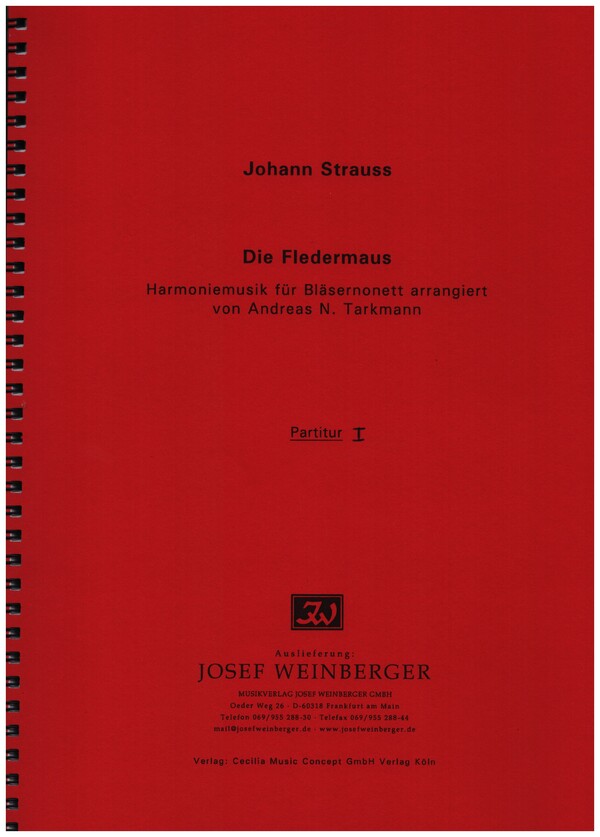 Die Fledermaus für Flöte,