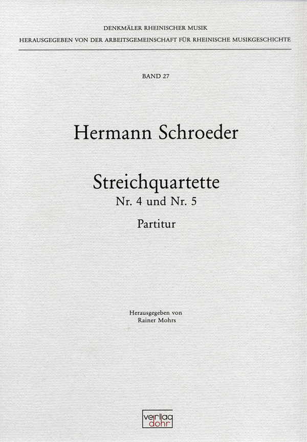 Streichquartette Nr.4 und Nr.5