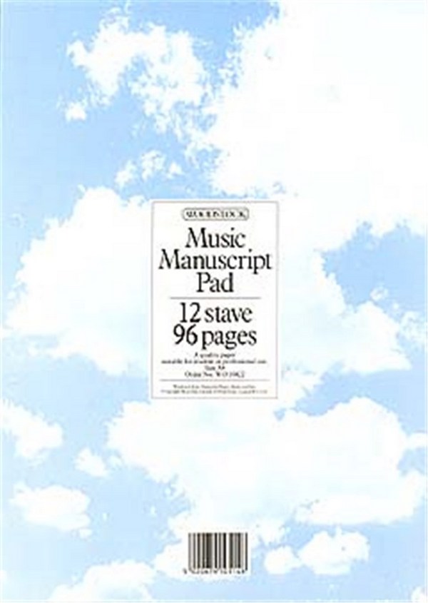 Music Manuscript Pad