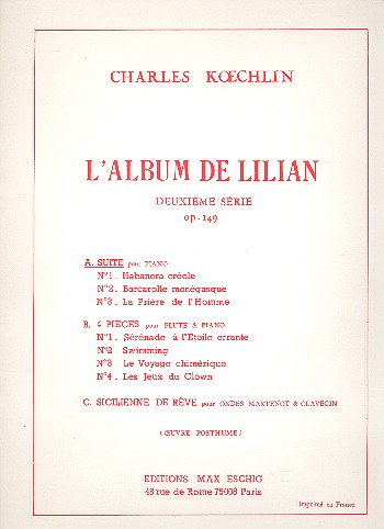 L'Album de Lilian op.149,2a