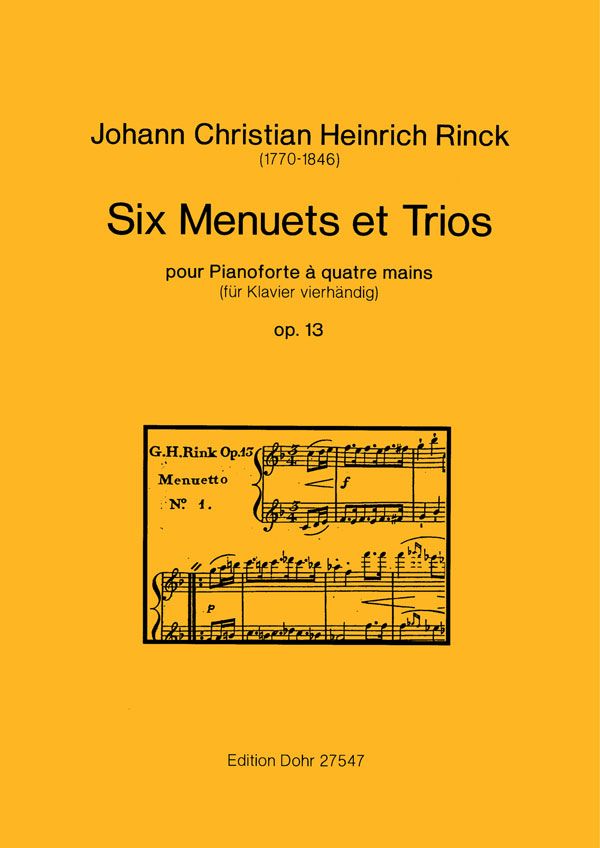 6 Menuets et Trios op.13