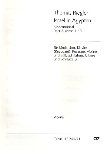 Israel in Ägypten für Kinderchor und Instrumente