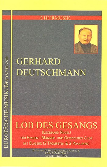 Lob des Gesanges für Chor,