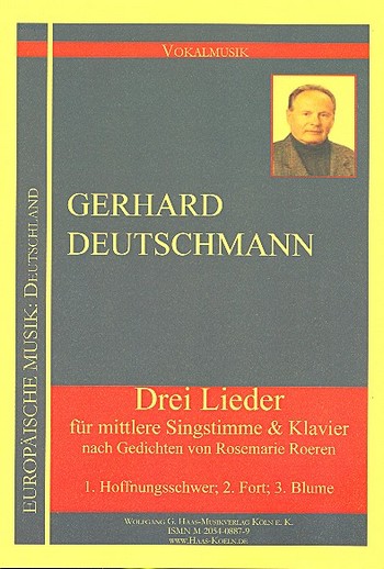 3 Lieder für mittlere Singstimme und Klavier