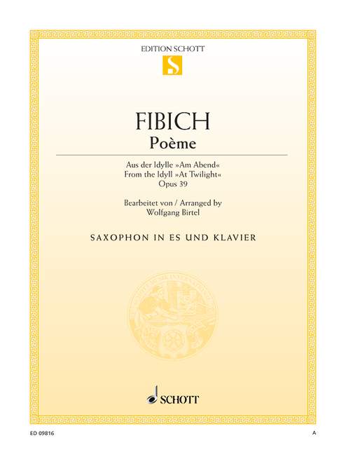 Poème aus op.39 für Altsaxophon