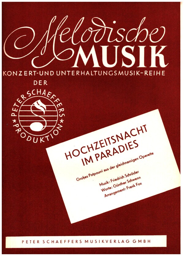 Hochzeitsnacht im Paradies - Tanz-Potpourri: