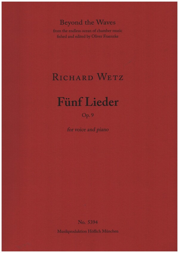 5 Lieder op.9