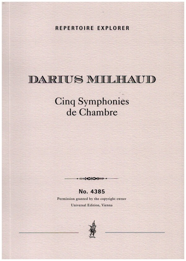 Cinq symphonies de chambre