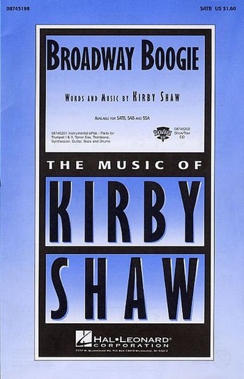 Broadway Boogie for mixed chorus