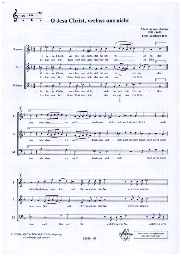 O Jesu Christ, verlass uns nicht