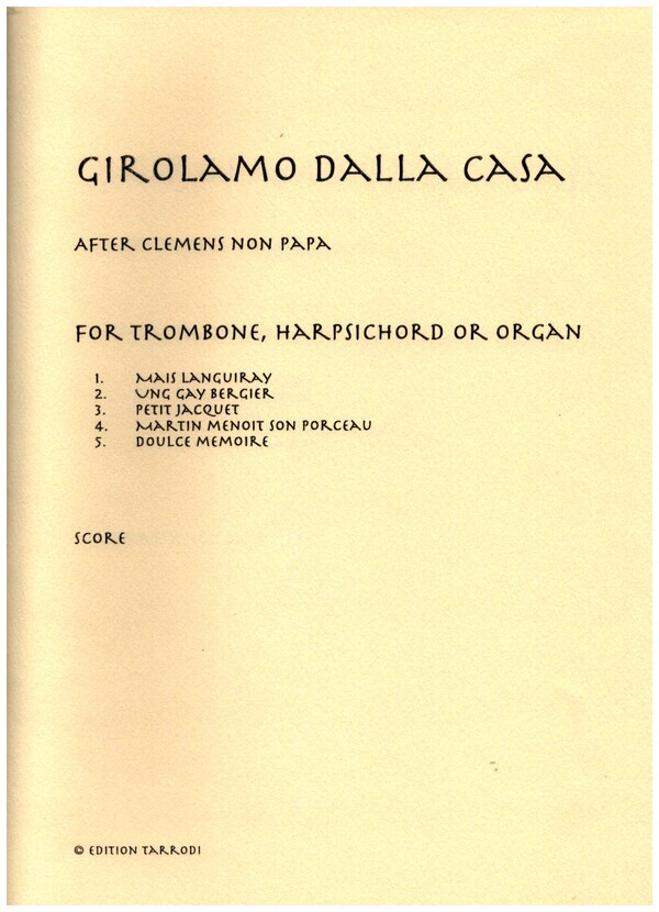 Girolamo dalla Casa after Clemens non Papa